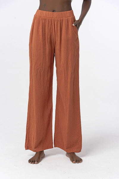 Boho Organic Cotton Terracotta Pants