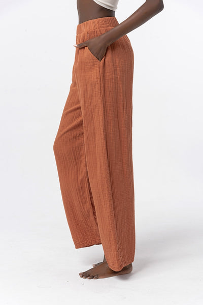 Boho Organic Cotton Terracotta Pants