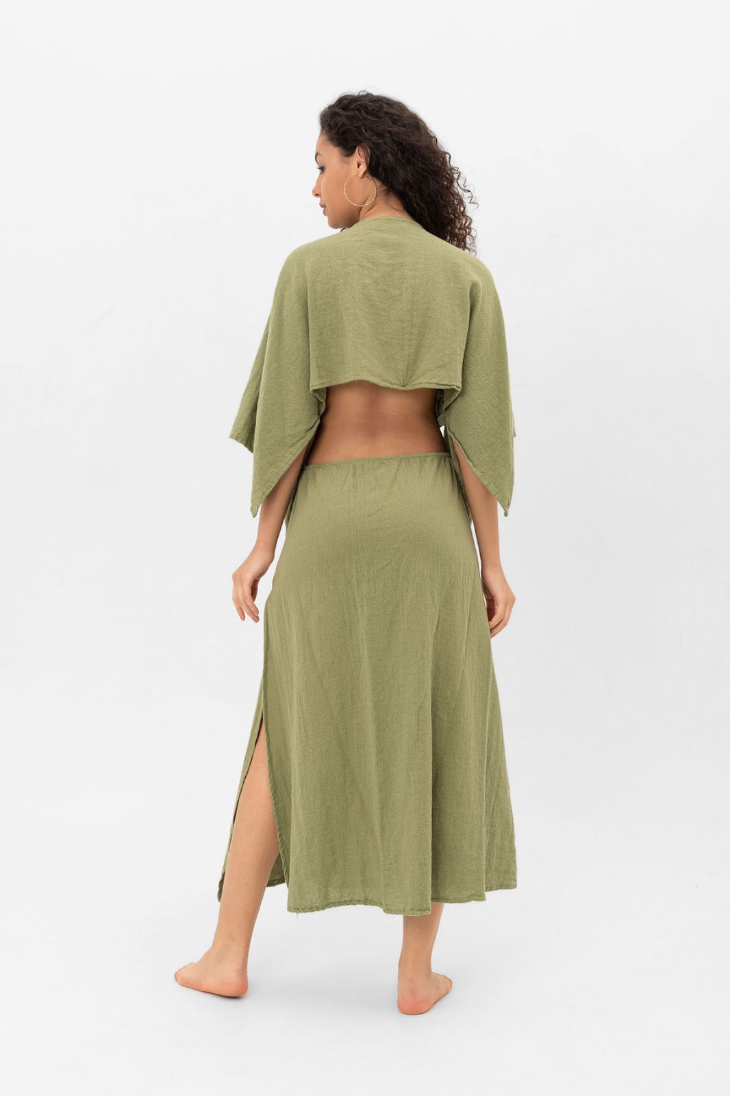 Alma Cotton Cut-Out Dress