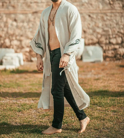 Dragon Men's Linen Kimono