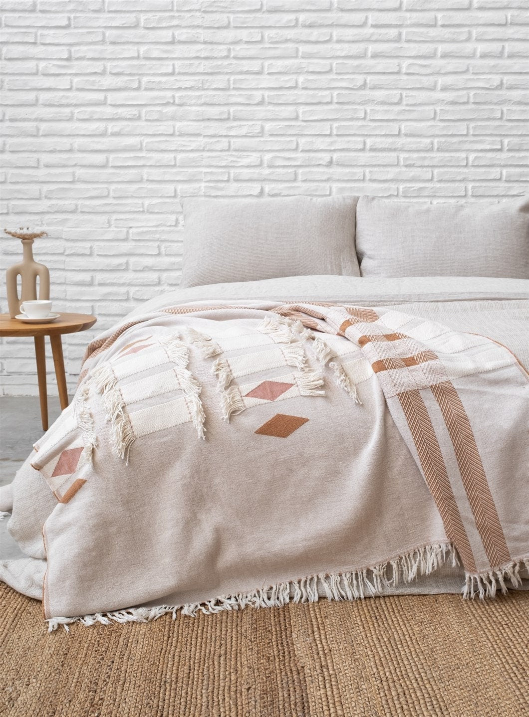 Cotton Boho Sofa Throw Blanket